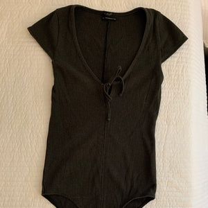 Out From Under Black Bodysuit